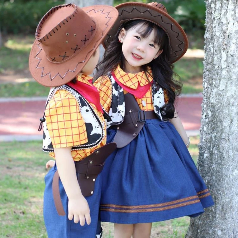 Disney simpatico cartone animato Buzz Lightyear Boy Summer New Outdoor Toy Story Theme Girl Dress Up Dress Up Dress Suit Regali di festa...