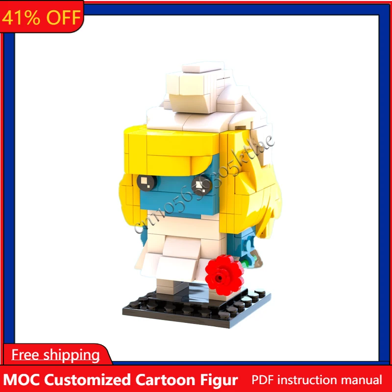 

213 PCS MOC Customize Famous Smurfette Brickheaded Sets DIY Creative Education Assembly Toys Children Gifts Collection Display