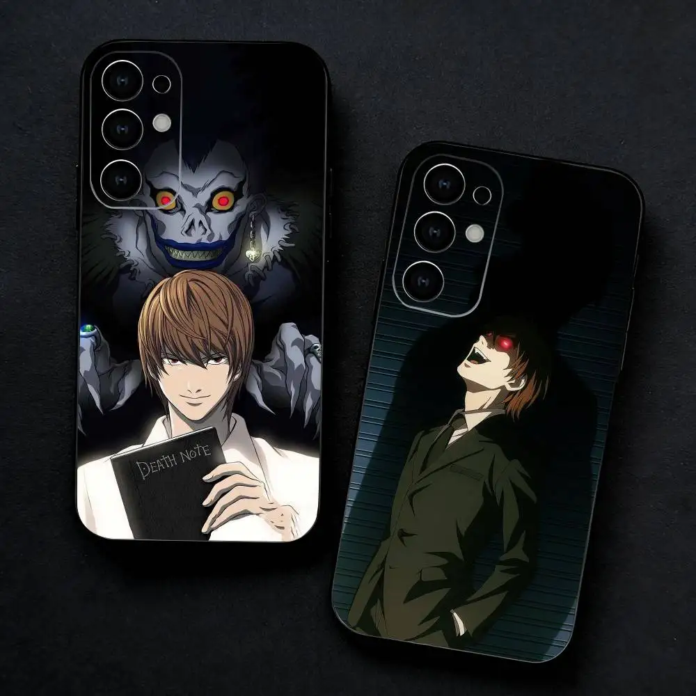 Anime D-Death Note Phone Case For Samsung S25,S24,S23,S22,S21,S20,Plus,Fe,Lite,Others Black Cover