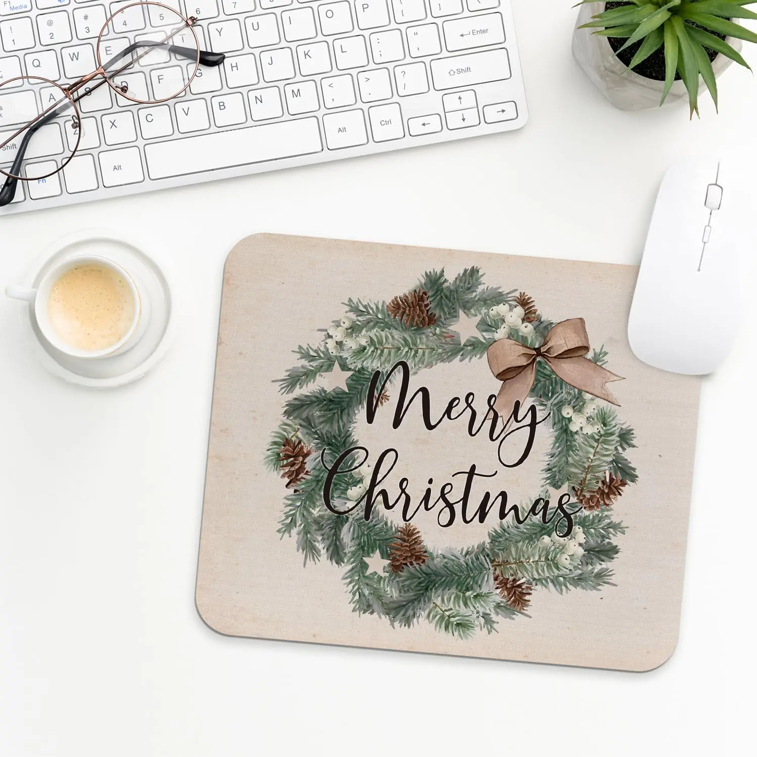 Hot-Selling Christmas Style Printing Square Mouse Pads Comfortable Gaming Mousepad Mouse Mat Keyboard Mats Desk Pad 22x18cm