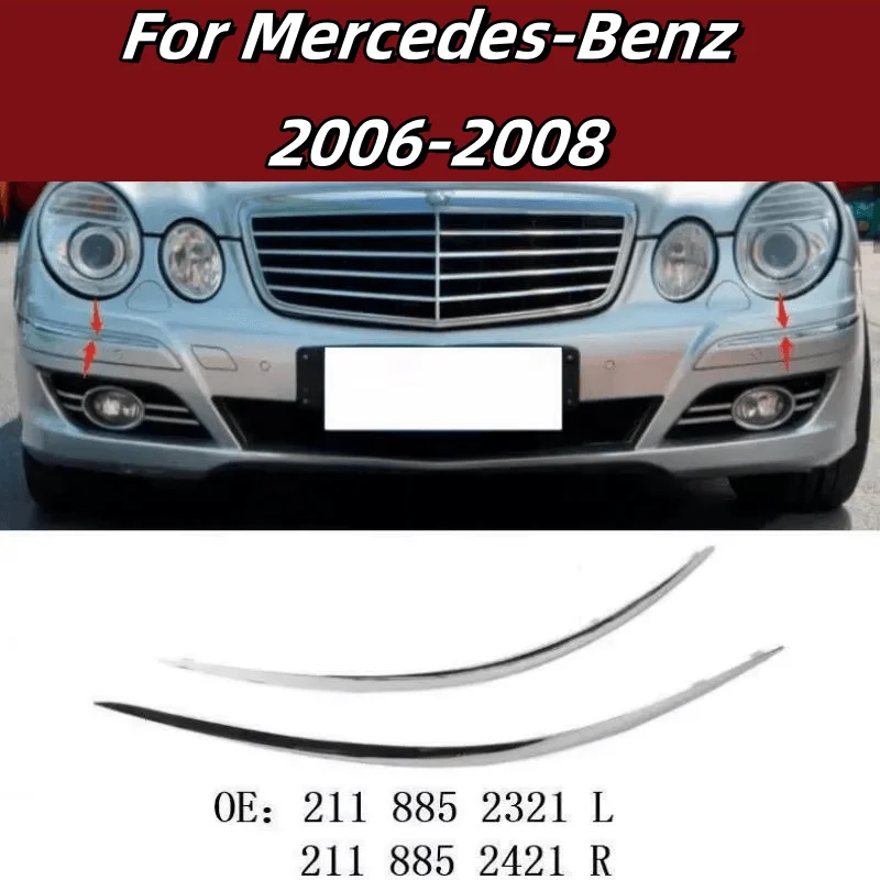 

Для Mercedes Benz E Class W211 2006 2007 2008 OEM 2118852321 2118852421 Замена хромированной накладки на передний бампер автомобиля