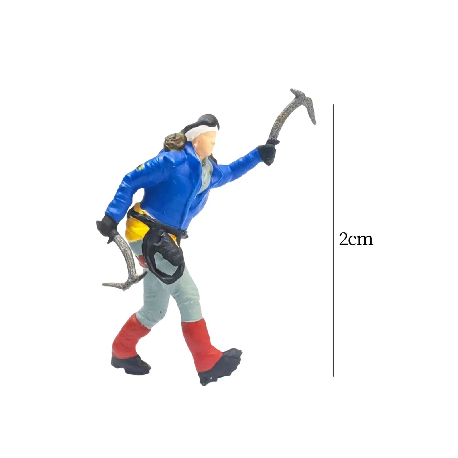 1/87 figurine di persone rampicanti Mini modello di persone per Layout di progetti fai da te