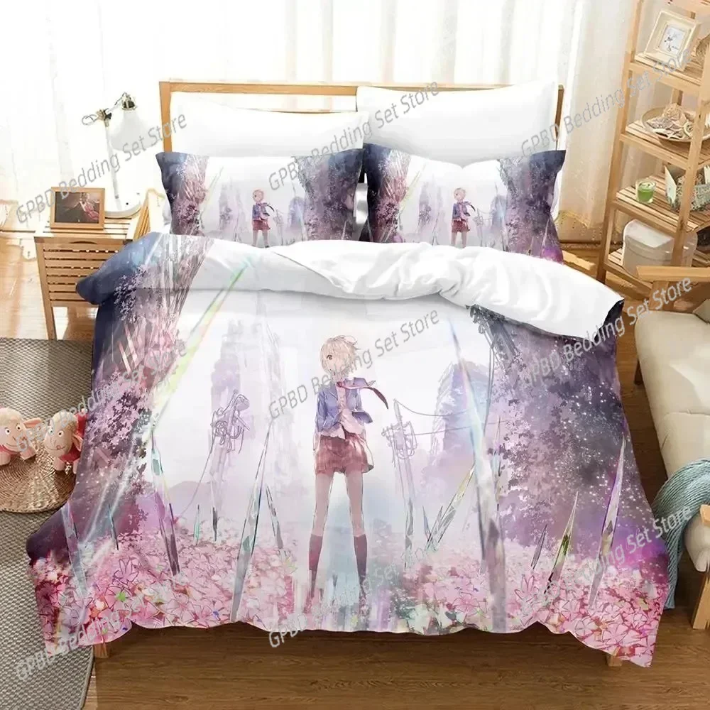 New 3D Print Anime Heaven Burns Red Bedding Set Duvet Cover Bed Set Quilt Cover Pillowcase Comforter king Queen Size Boys Adult