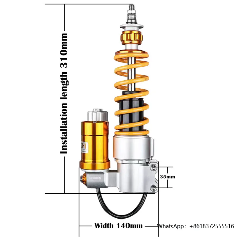 

AE3 Nitrogen Cylinder Front Shock Absorber Suitable Forvespa Sprint Spring 150 Adjustable Damping Shock Absorber