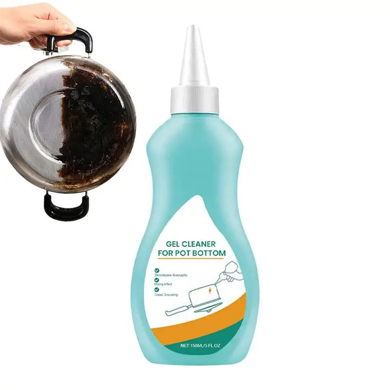 Pot Cleaner For Bottom Of Pans 150ml Multifunctional Wash Pot Gel Scale Cleaner Effective Powerful Kitchen Grease Cleaner Rust