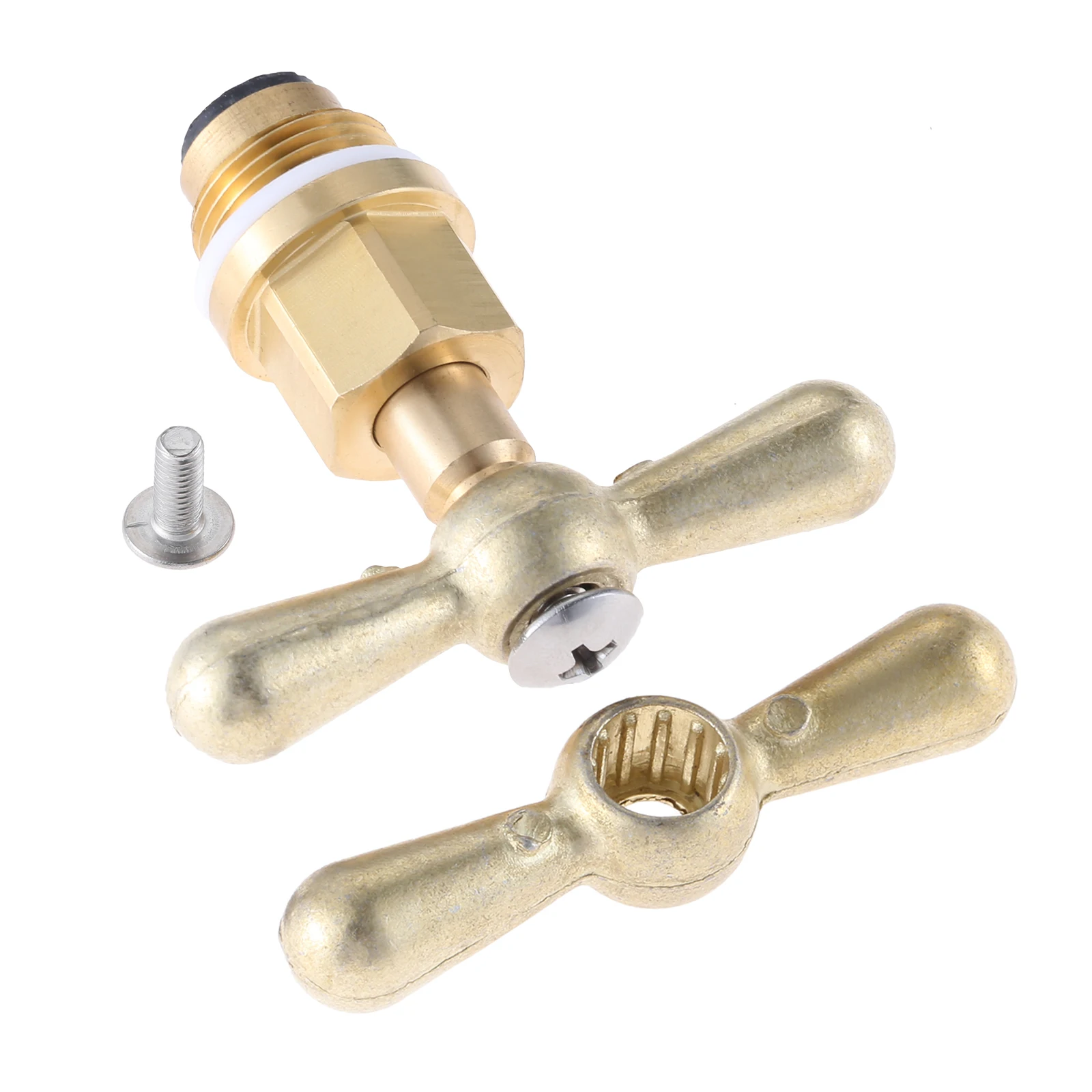 1 Set Solid Brass Globe Valve Stem & Bonnet Assembly Replace PK1100 Fit For Arrowhead Hose Bibs Boiler Drains Sill Faucets
