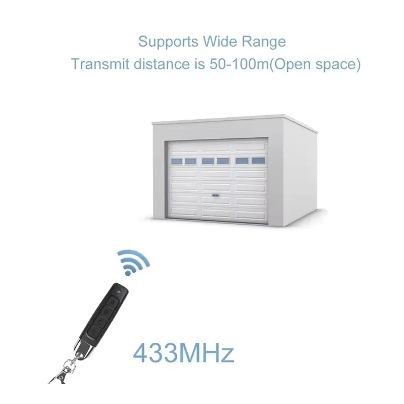 433 mhz remote control RF Clone Copy Remote Control Garage Gate Door Opener Remote Key Duplicator for Home Safety