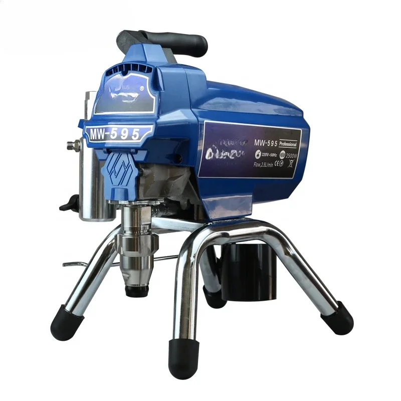 695/595/495 Electric Airless Paint Sprayer Spraying Painting Machine Professional Heavy Duty High Pressure for Wall