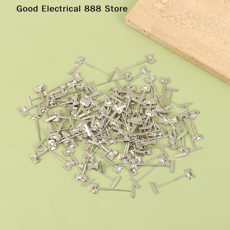 【G】100Pcs Ceramic Leveler Construction Toolsruction Tool 0.9MM 1.5MM Floor Wall Replace Steel Needle Nails Tile Leveling System