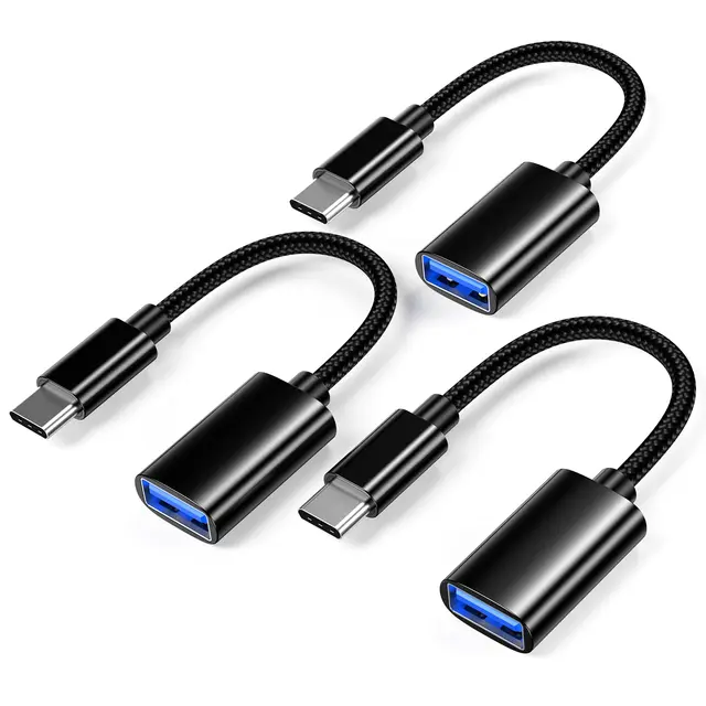 Adapter USB-C na USB, kabel OTG USB-C męski na USB żeński, odpowiedni do MacBook Pro/Air, iPhone 16 Pro Max/16 Plus/16e/15