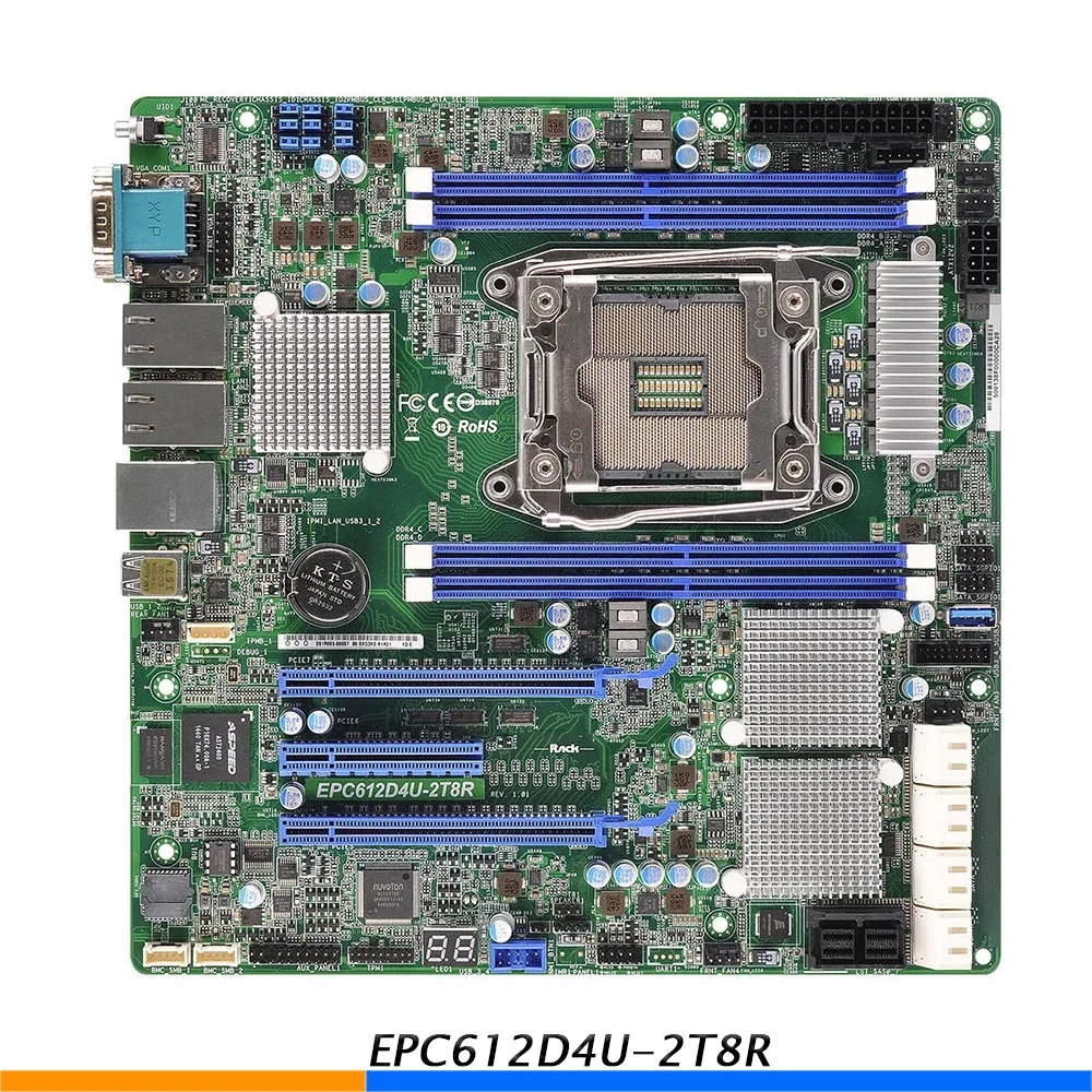 

Server Motherboard For ASROCK For EPC612D4U-2T8R LGA2011-3 C612 DDR4 UATX Support E5-1600 2600 V3 Fully Tested Good Quality