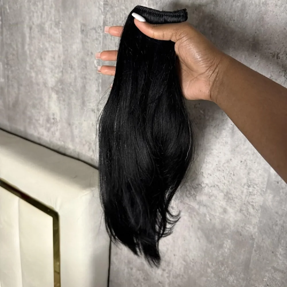 

Заколка для наращивания человеческих волос Kinky Straight Remy для женщин, 8 шт. в наборе, 100 грамм