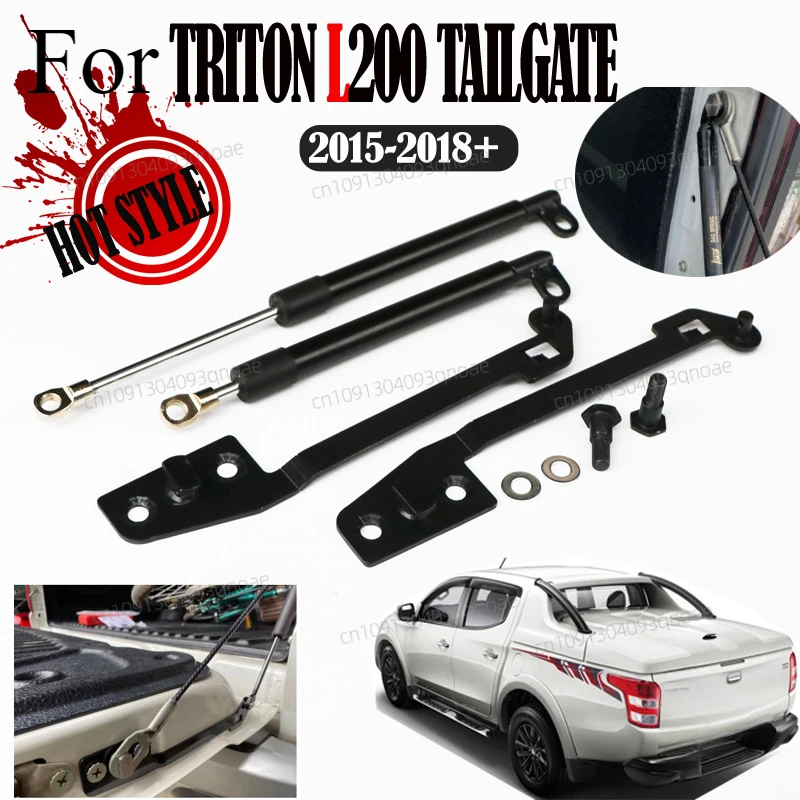 

A Pair For TRITON L200 MR 2015-2023 New Car Rear Tailgate Slow Down Support Rod Lift Strut Bar Gas Shock Damper