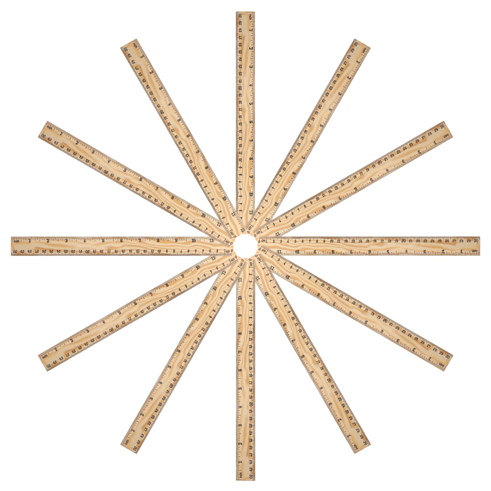 

26 шт., 30 см, деревянная линейка, бамбуковая мерная палочка, инструмент для шитья и рукоделия для естерьков, портнов, размещение камня для выпечки, удобный дизайн