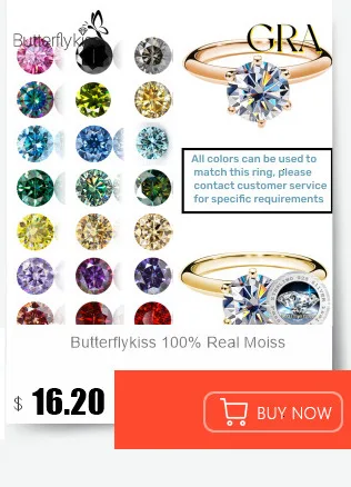 Butterflykiss Echte 1 CT D-Farbe Moissanit-Ohrstecker für Damen, Top-Qualität, 925er Sterlingsilber, funkelnder Hochzeitsschmuck – Detail 5