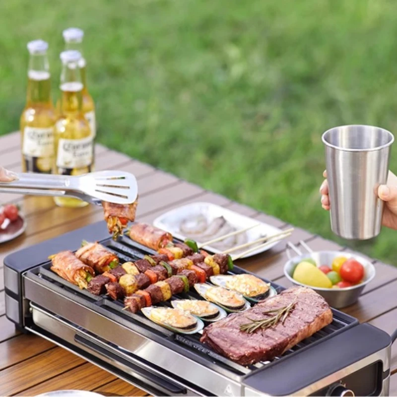 

Electric oven household barbecue indoor barbecue stove barbecue grill skewer machine