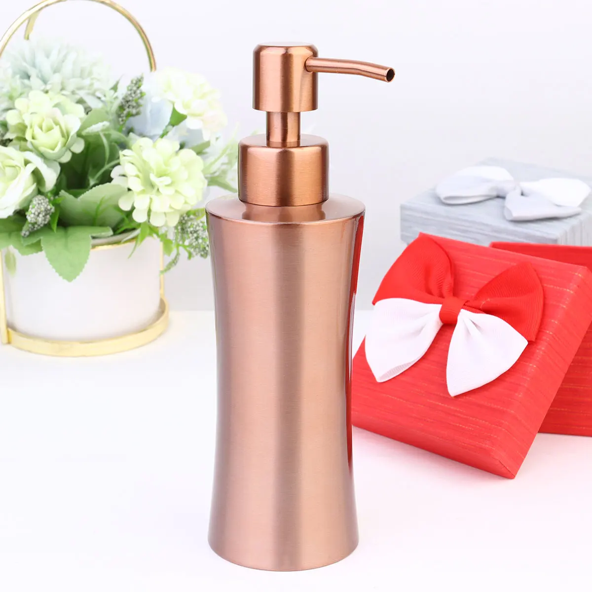 

250 Ml Rose Gold Stainless Bottle Travel Kitchen Storage Containers
