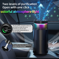 Mini Air Purifier with Aromatherapy Sticks True HEPA Filter Cleans Air & Eliminates 99.97% of Dust, Odors - Cars, School, Office