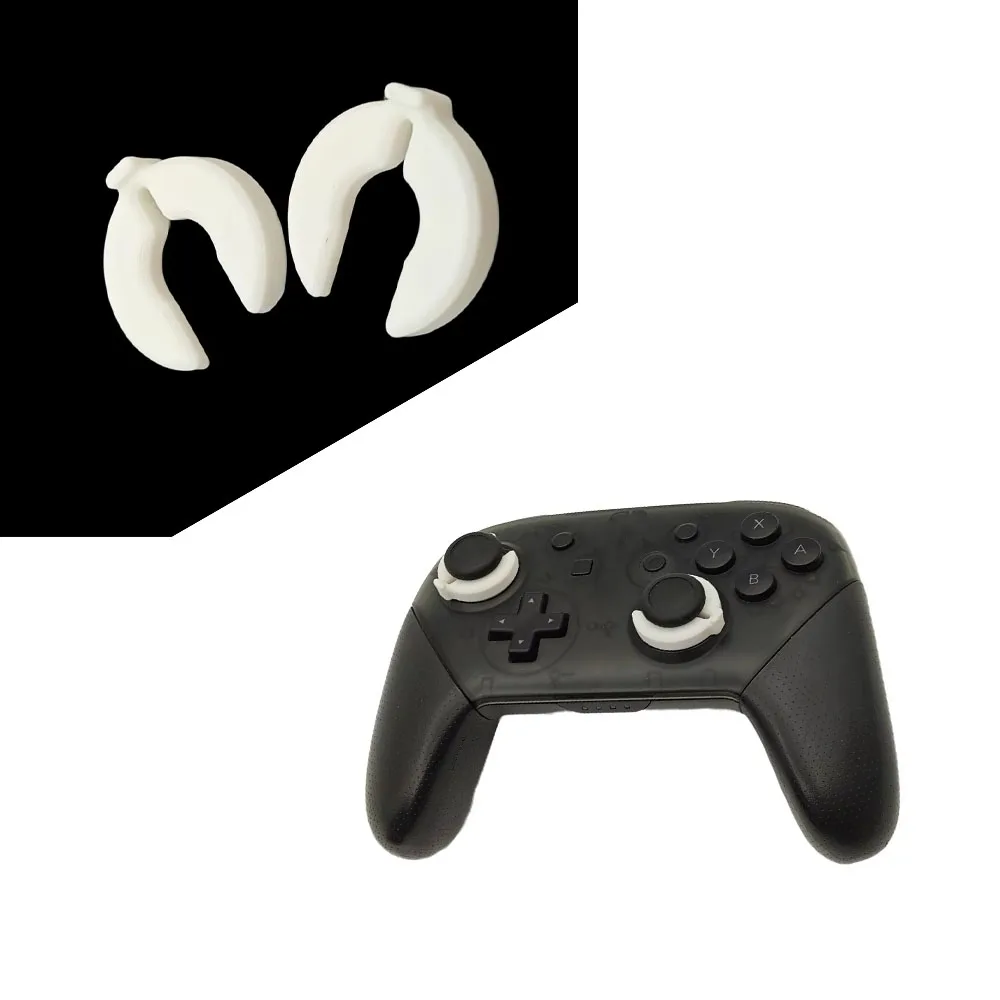 

​Game Controller Stick Locks for Switch Pro Game Console Joystick Holder Anti-Drift Protector Black White 2pcs