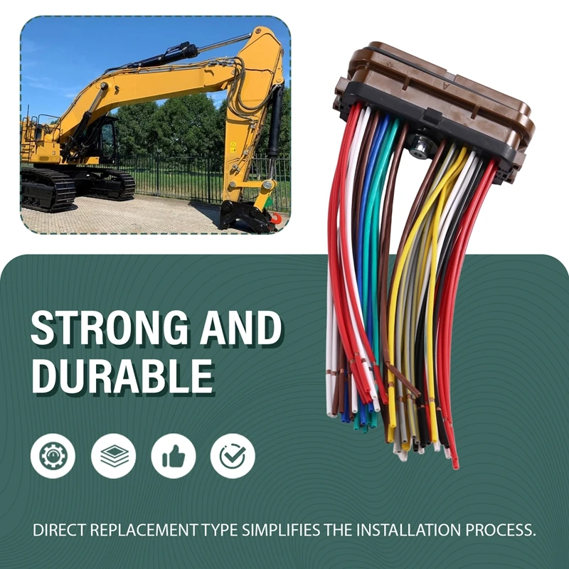 Super Sale 153-2620 for CAT E320D E329D E336D Excavator Computer Board Plug 54 Pin Controller Connector