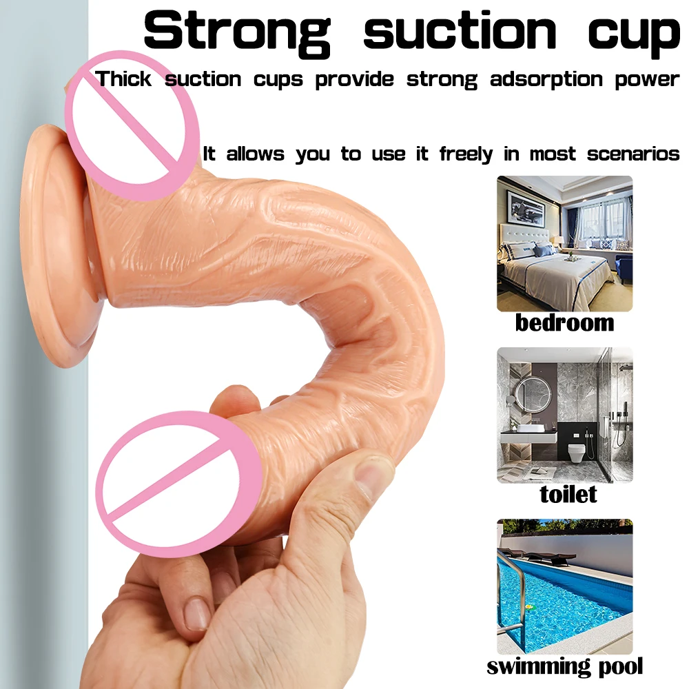 Realistic Long Dildo Big Penis Huge Dildos Vaginal masturbation G Spot Stimulation Anal Butt Plug For Women Sex Toys Female 18+