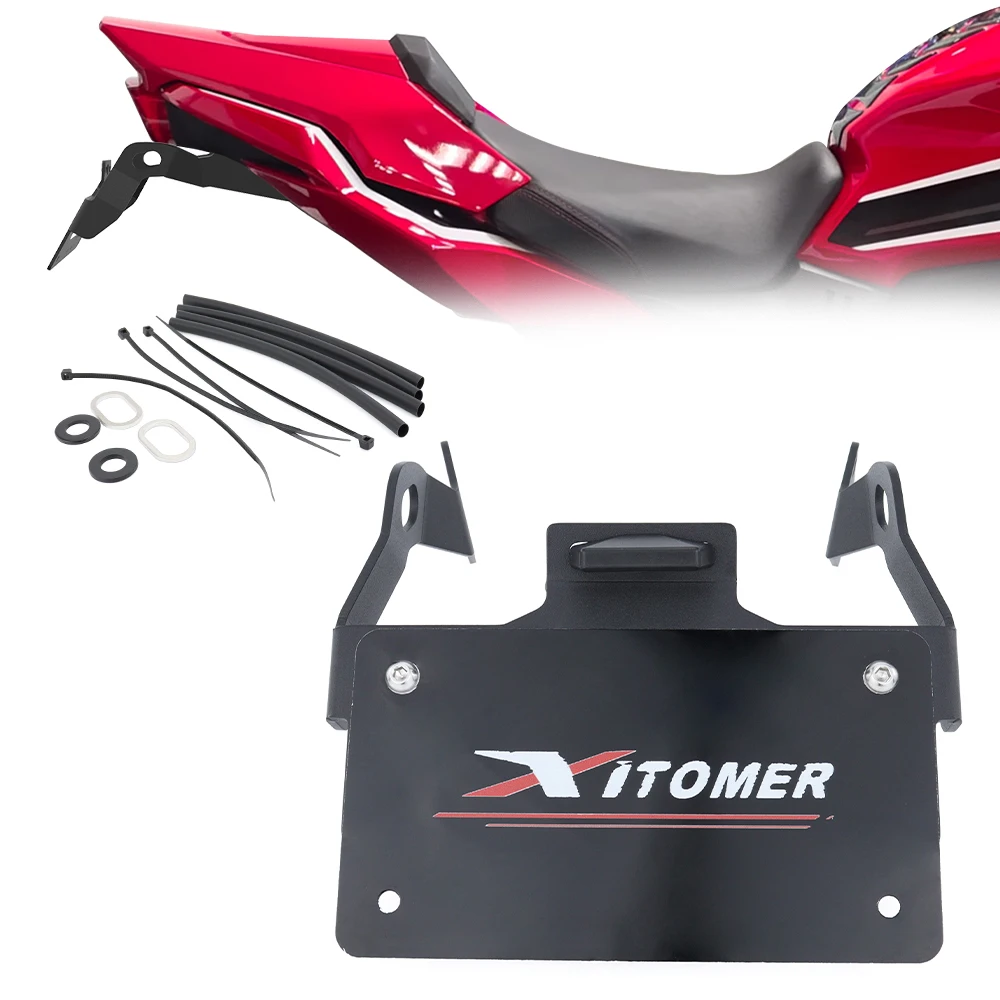 

For Honda CBR650R CB650R 2021-2025 CB1000 Hornet 2025 License Registration Plate Holder Bracket Rear Tail Tidy Fender Eliminator