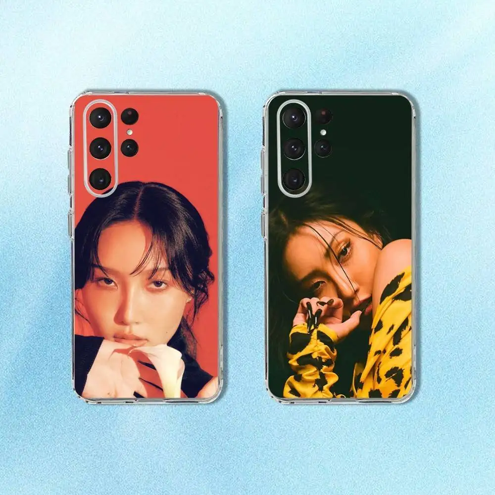 

M-MAMAMOO Singer H-Hwa S-Sa Phone Case For Samsung S24,30,21,22,23,20 FE,lite,PIus,Ultra,5G,Note,9,10 Transparent Cover