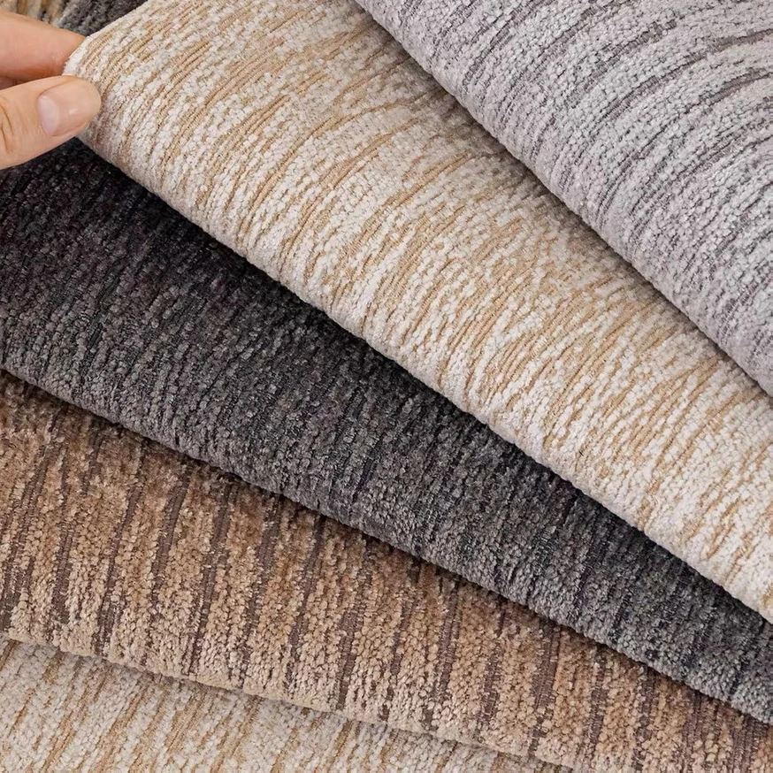 1pc Solid Modern Jacquard Thicken Chenille Sofa Cover with Ruffle Hem, for Living Room Machine Washable Couch Seat Cover Decor