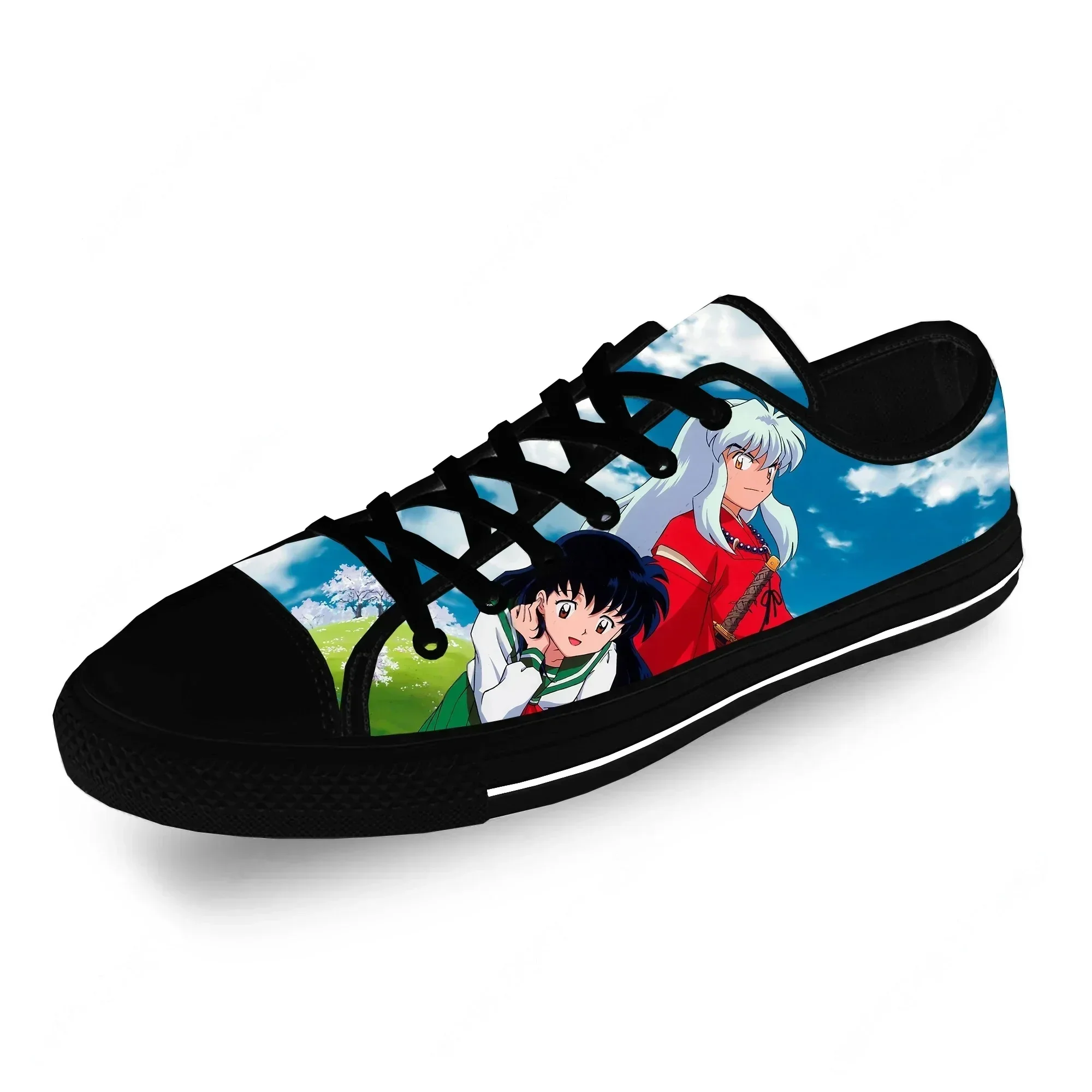 

Японские кроссовки в стиле аниме и манги «Инуяша», забавные, модные, повседневные, из ткани, низкие, легкие, дышащие, с 3D-принтом, для мужчин и женщин