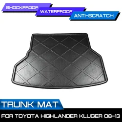 Tappetino per auto tappeto per Toyota Highlander Kluger 2008 2009 2010 2011 2012 2013 copertura antifango per bagagliaio posteriore accessori per auto