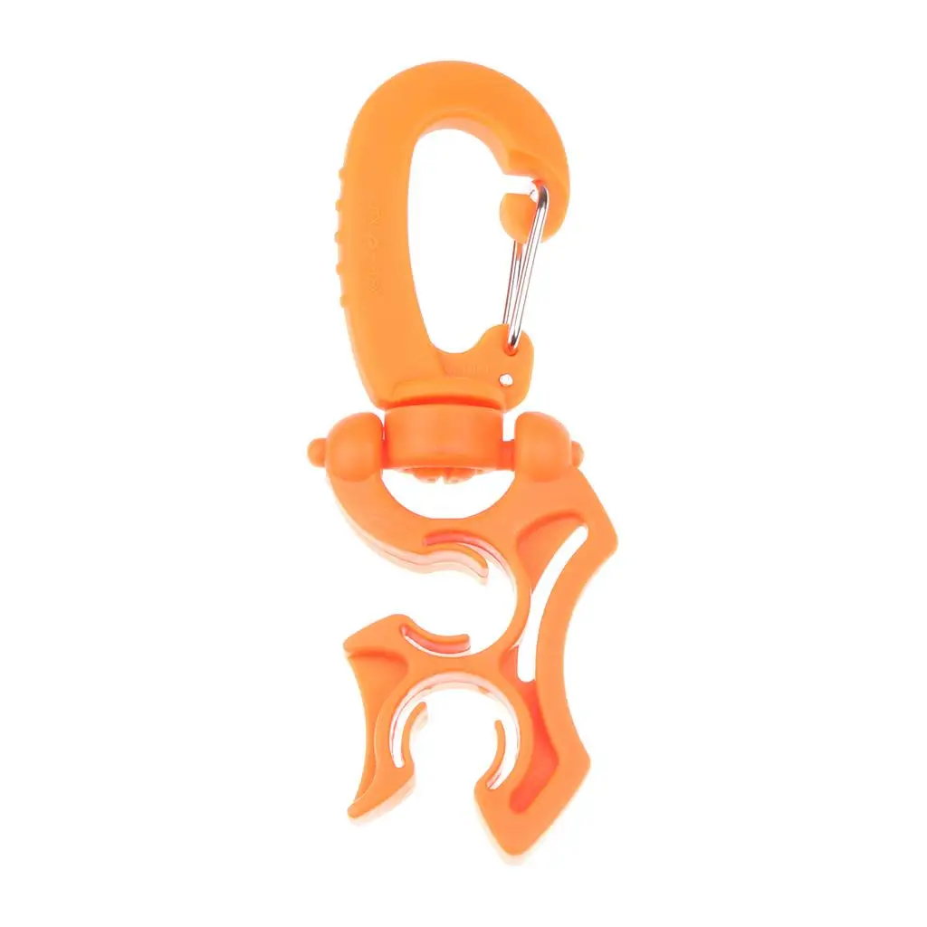 Scuba Diving Double BCD Hose Holder Retainer with Rotates & Folds Clip 100mm