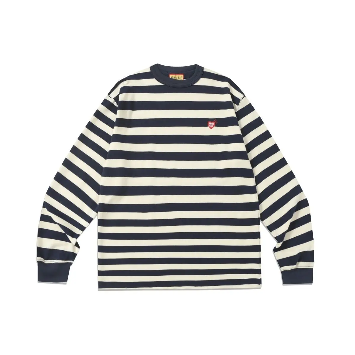 

2025 Новая винтажная хлопковая свободная футболка унисекс с вышивкой в полоску и длинными рукавами для пары, повседневная модная футболка