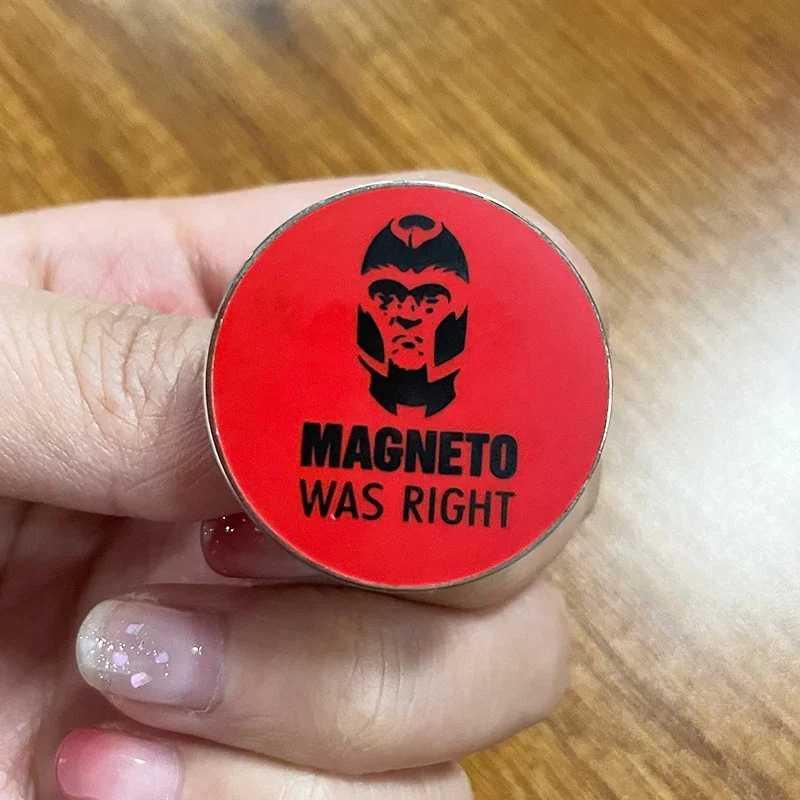 Magneto Was Right Enamel Pin Brooch Button Badge Explore The X-Man Villain History with Comixology!