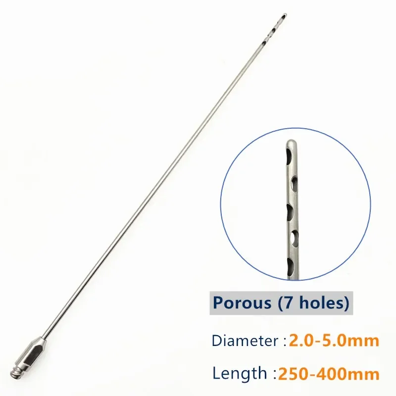 1PCS Stainless Steel Seven hole Surgical Instruments Liposuction Cannulas For Fat Grafting