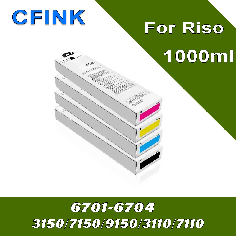 CFINK untuk Riso S-6701G S-6702G S-6703G S-6704G Kartrid Tinta Kompatibel untuk Riso 3150 7150 9150 3110 7110 3150R 7150R S-6300G
