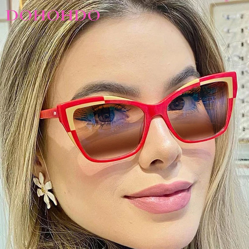

Retro Cat Eye Assorted Colors Women Sunglasses Brand Designer Trendy Men Sunglass Drive Travel Eyewear UV400 Gafas De Sol Hombre