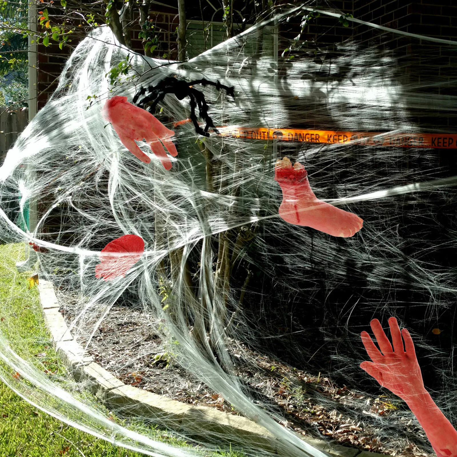 

Набор из 6 предметов: Страшные имитации обломков тела и органов для декораций на вечеринку, украшения для дома с привидениями, реквизит для создания эффекта разбитого тела