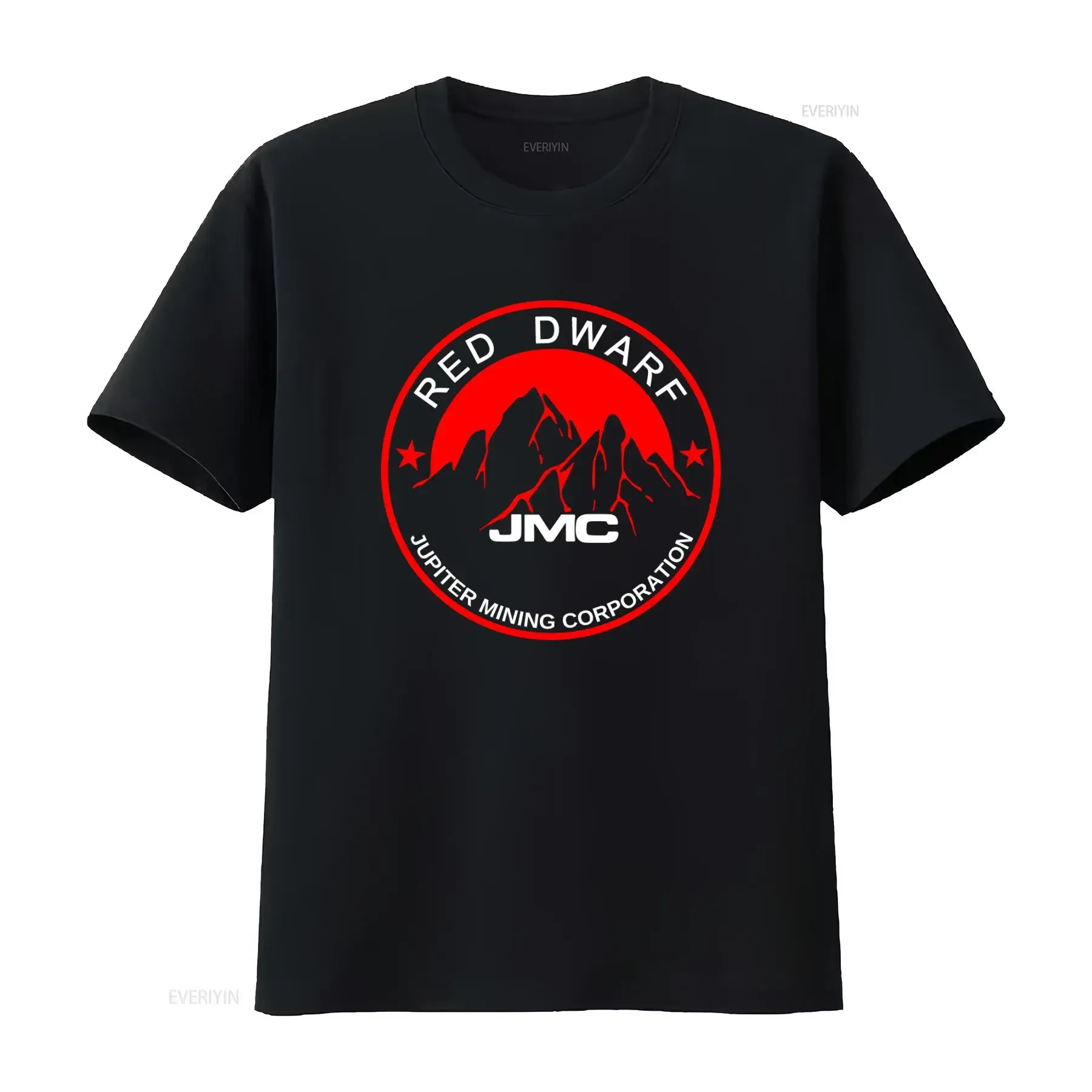 Red Dwarf Jupiter Mining Corporation Logo T Shirt Funny Sci Fi  vintage Washed Versatile designer clothes Soft Stretched