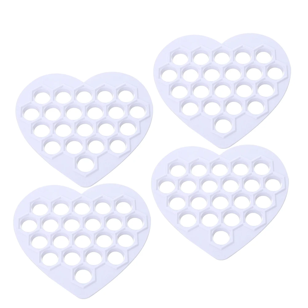 

4pcs Dumpling Maker 19 Holes Sturdy Abs Fast Easy Use Space-Saving Kitchen Gadget Multi-Hole Mold Household Ravioli Tool Baking