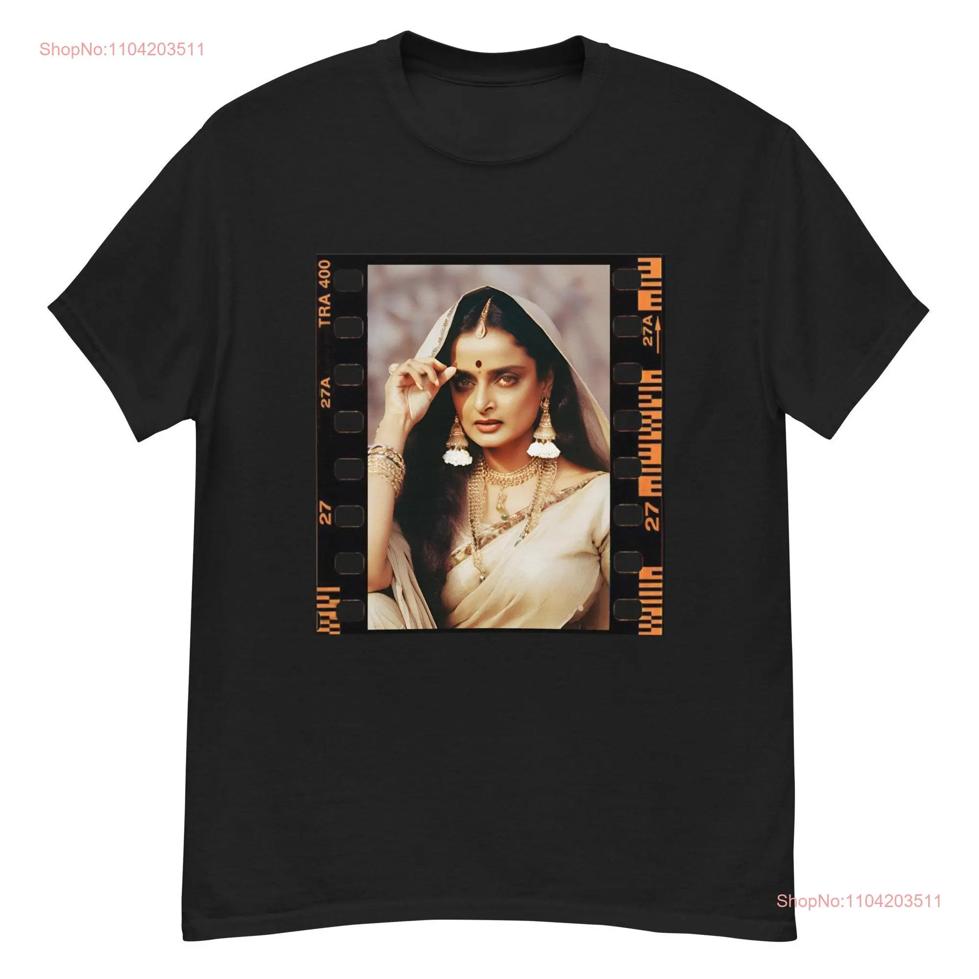 Indian Desi shirt Rekha bollywood legend t actor apparel gift South Asian long or short sleeves