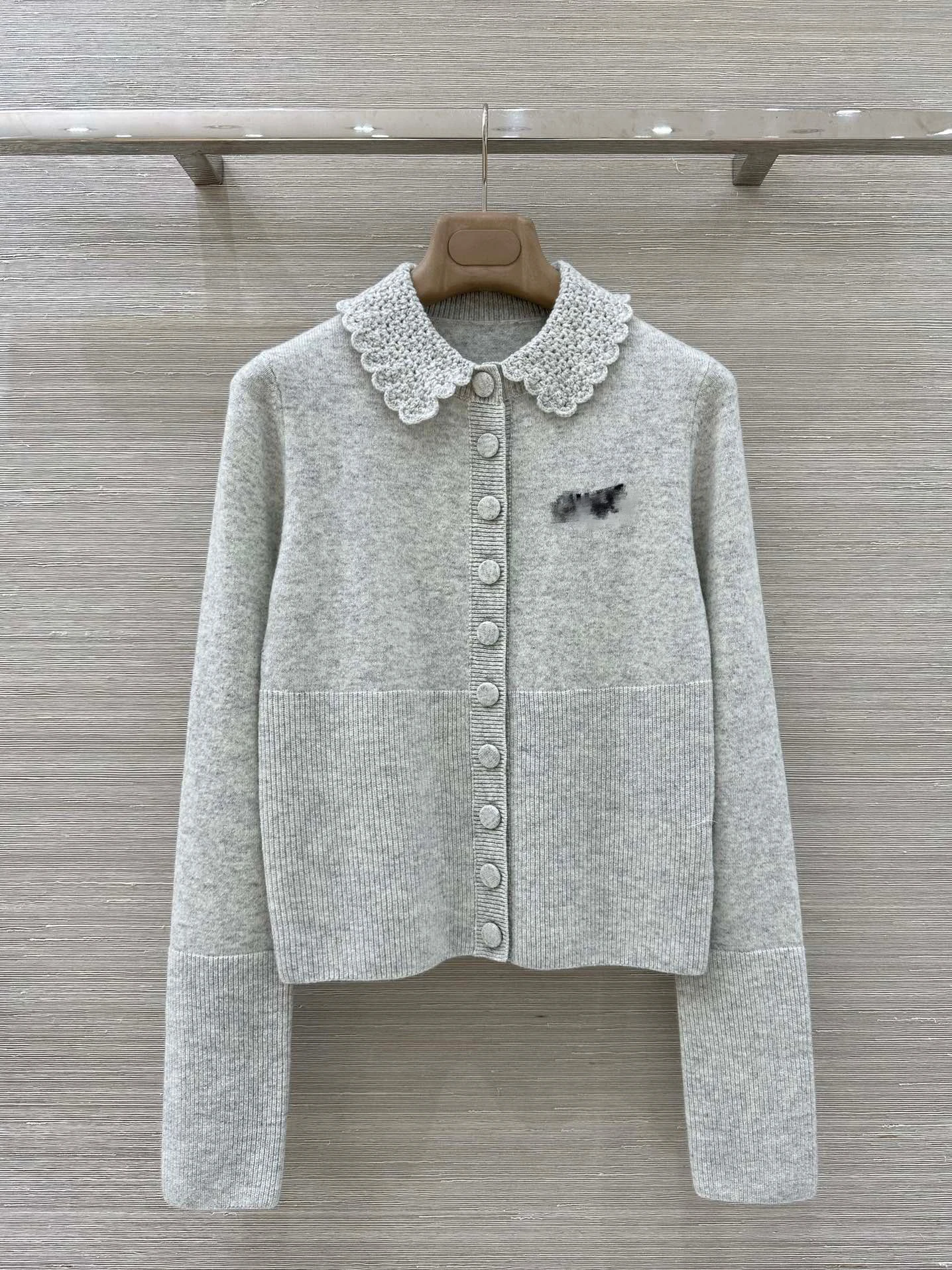 

Ele ort Knitted Woolen Cardigan Doll Collar Women's Faion Versatile Casual Sle Soft Long Sve Loose Fit Top
