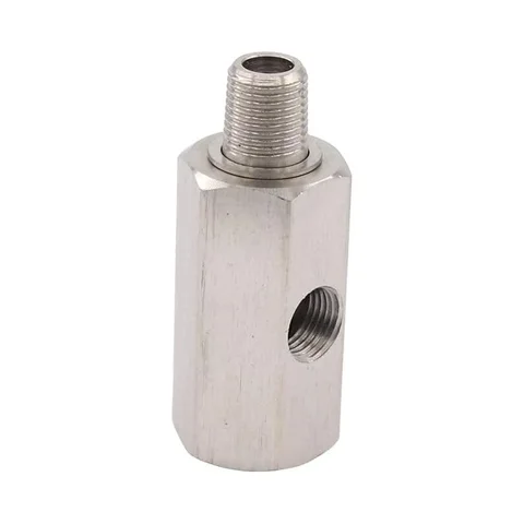 1/8 inch Oil Pressure Sensor Tee to NPT Adapter Turbo Supply Feed Line Gauge  Turbo Supply Feed Line Gauge