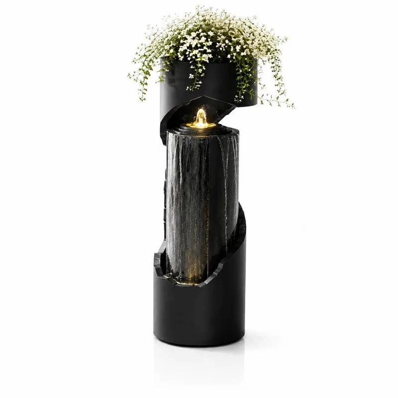 Living room indoor running water fountain humidifier light luxury landscape circulating  water feature decoration Customizable