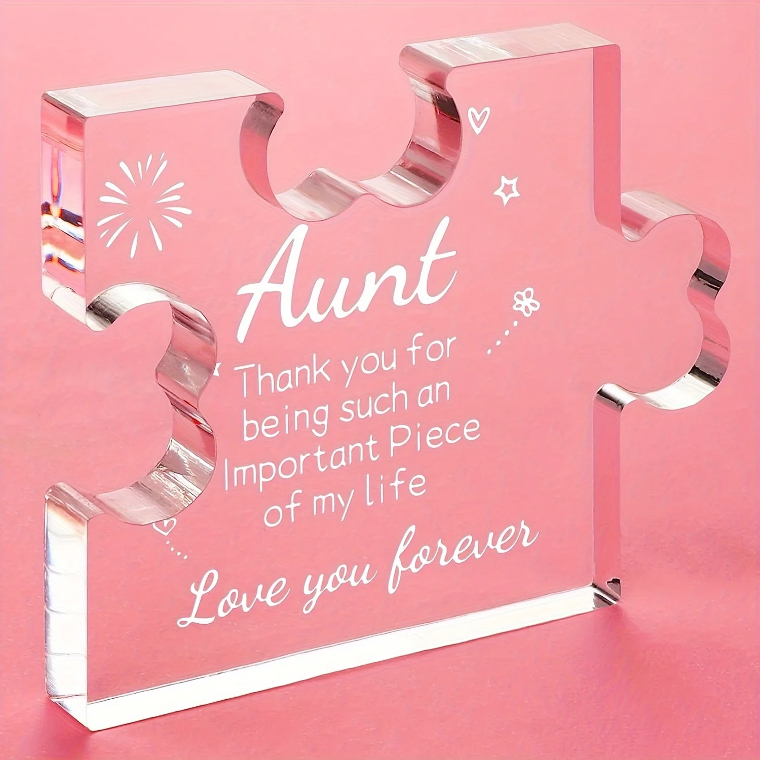 1pc Gifts for Auntie Desk Decorations Best Auntie Gifts - Auntie Birthday, Anniversary, Mother\'s Day Gift Decorative Ornament