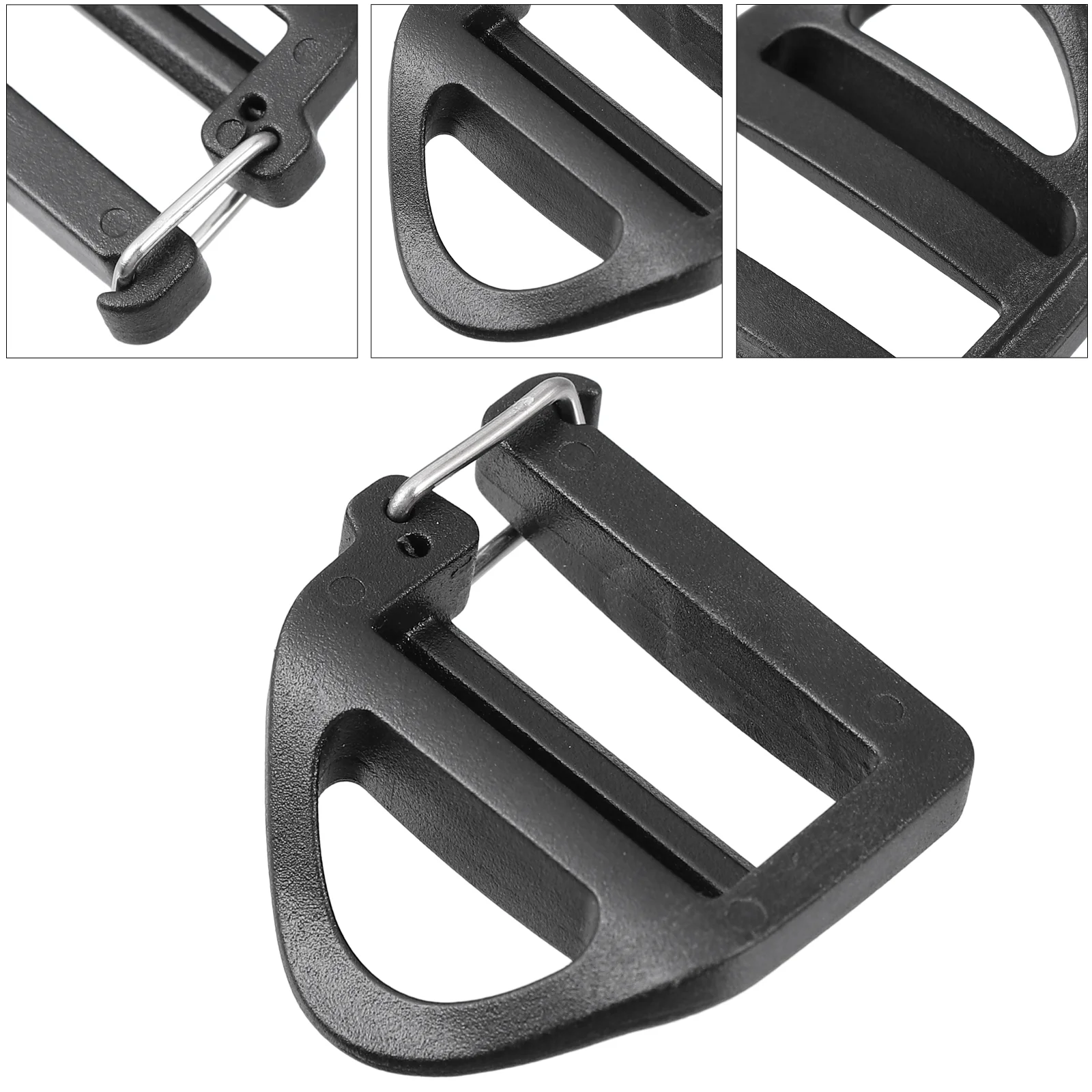 20 Pcs Three Gear Buckle Trapezoidal Buckles DIY Bag Supplies Strap Accessories Triangle