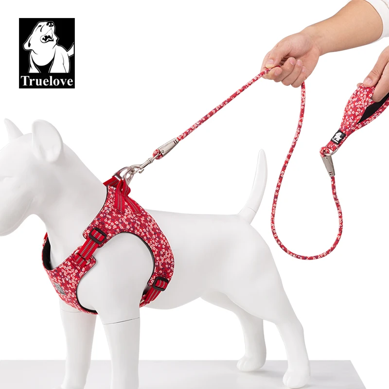 Truelove Cotton Floral Dog Leash TLL2573