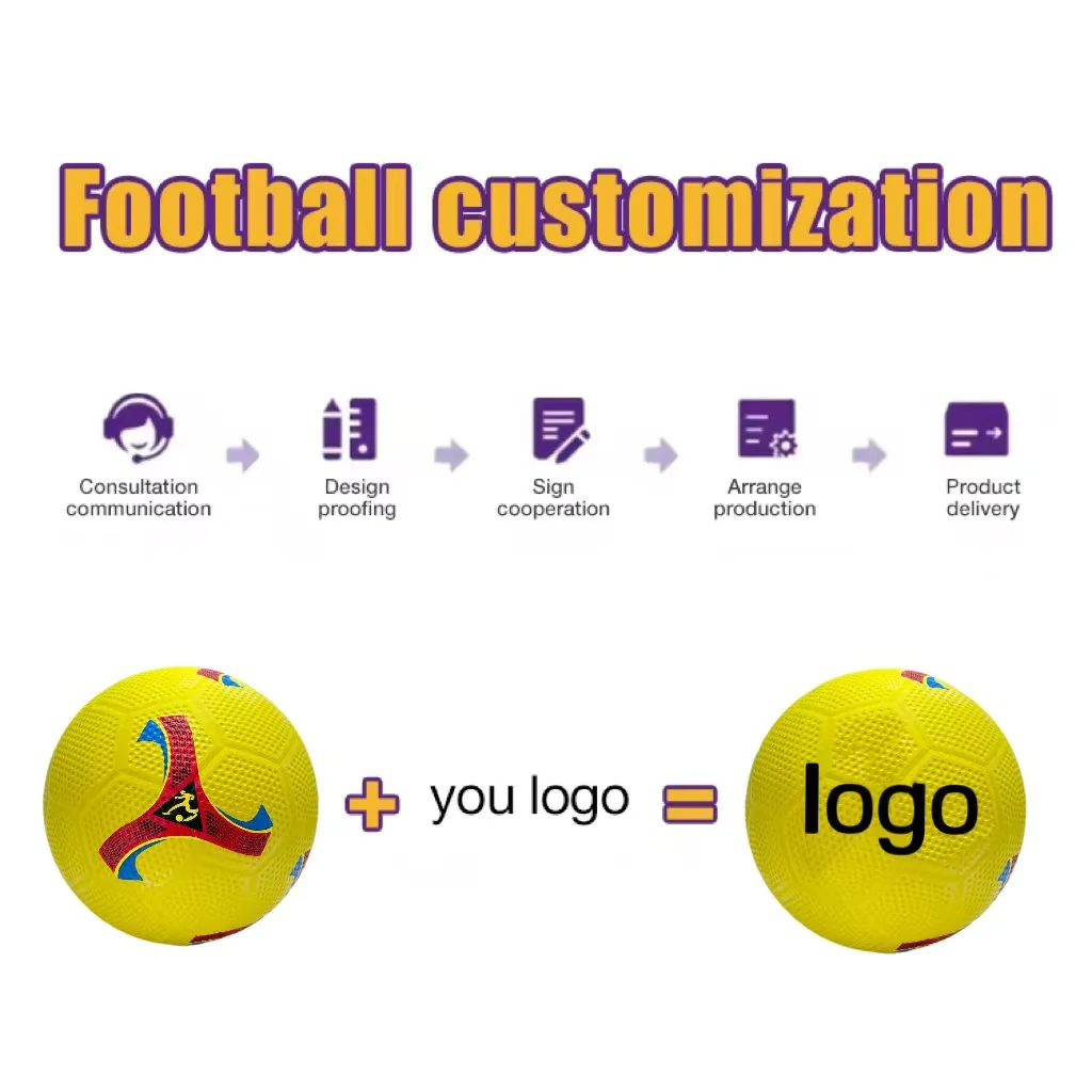 Factory Wholesale Custom Size 5 Soccer Football for Sports and Training