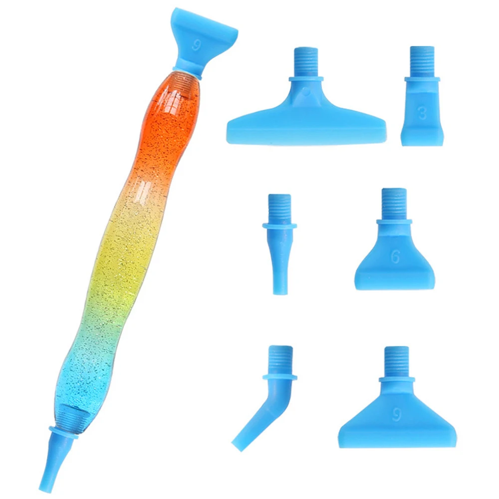 New Resin Diamond Painting Pen Kit Set Updated Art Pens Plastic Screw Thread Tips Drill Placer Art Cross Stitch Accessories Tool