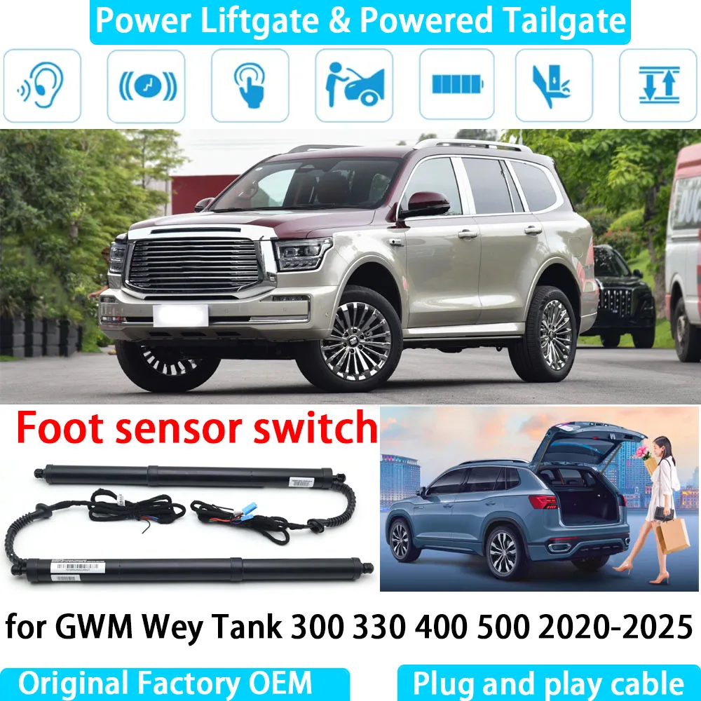 

for GWM Wey Tank 300 330 400 500 2020-2025 Automatic Electric Power Liftgate Powered Tailgate Strut Tail Gate Lift System