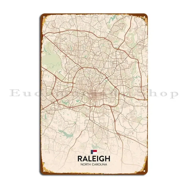 Raleigh Nc Metal Signs Iron Pub Cinema Living Room Wall Pub Tin Sign Poster